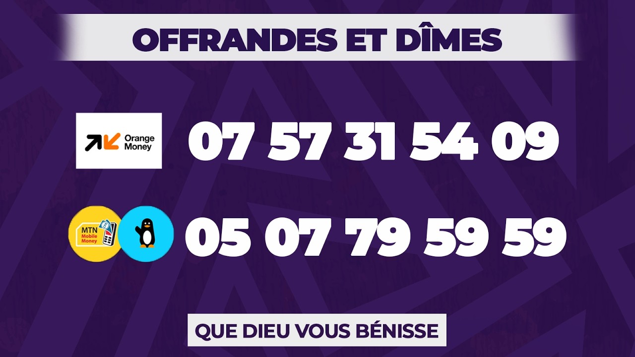 🔥Cité de Gloire Bienvenue à notre Culte Thème :  