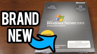 Unboxing a BRAND NEW Copy of Windows Server 2003!