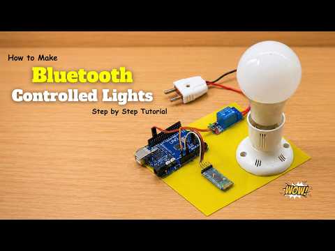 Smartphone Control Light Bulb with Arduino || DIY Home Automation