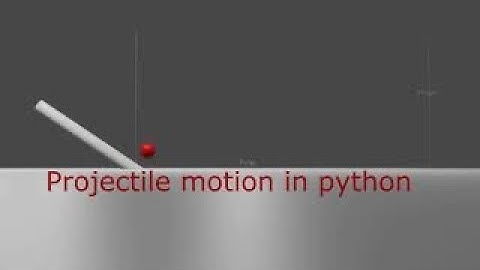 Projectile motion programmed in Python!