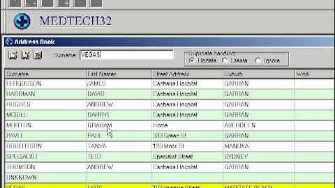 MedTech - Address Book Setup