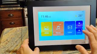 MOOLINK 10.1 Inch WiFi Digital Photo Frame with Touch Screen, HD Display. Review