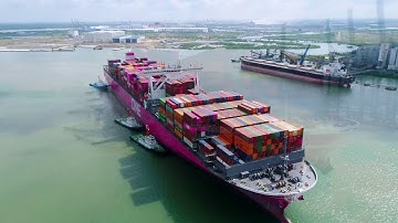 TCIT tiếp nhận thành công tàu mẹ ONE STORK # TCIT successfully welcomed the maiden call of ONE STORK