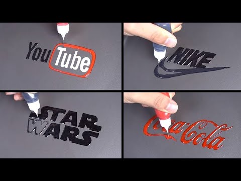 ODDLY SATISFYING CALLIGRAPHY VIDEO COMPILATION PANCAKE ART - YOUTUBE, <strong>STARWARS</strong>, COCACOLA ETC