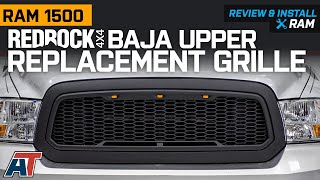 20132018 RAM 1500 RedRock 4x4 Baja Upper Replacement Grille; Matte Black Review & Install