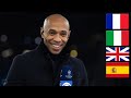 Thierry henry speaking 4 different languages