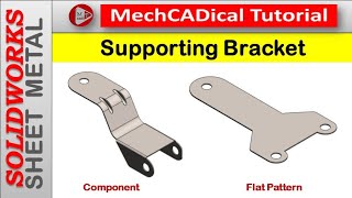Supporting Bracket Ventilator in SolidWorks - Sheet Metal