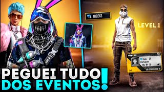 GASTEI 40 MIL DIAMANTES NOS NOVOS PACOTES E CAIXAS RARAS NA CONTA LVL 1 MAIS RICA DO FREE FIRE