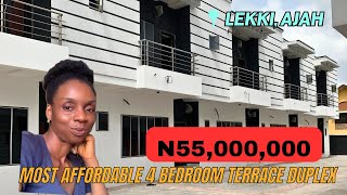 HOUSE FOR SALE IN LEKKI LAGOS NIGERIA:Most Affordable 4Bedroom Terrace Duplex in Lagos #sales #fypシ