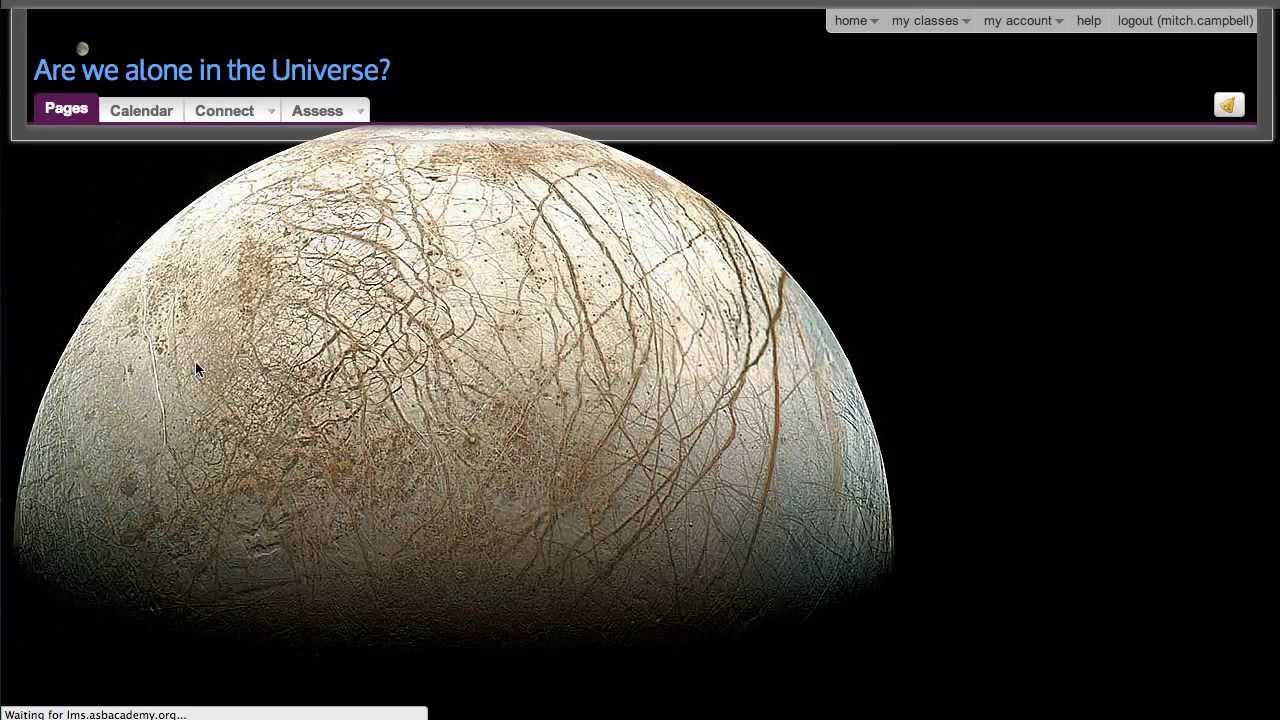 ASB Astrobiology intro video in course