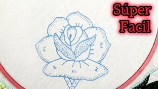 Puntada ROSAS ROJAS hermoso y facil