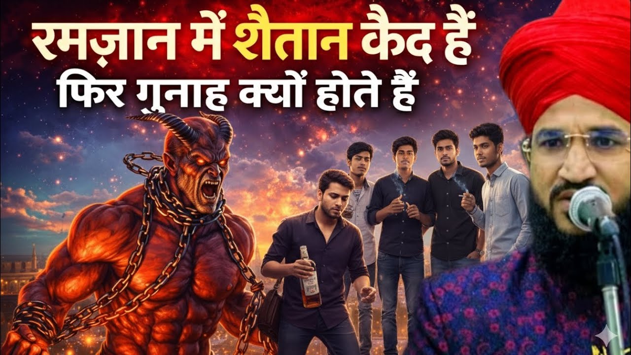 रमज़ान में शैतान कैद है तो गुनाह क्यों होते हैं?🤔 हदीस की रोशनी में जवाब!Mufti Salman azhari 