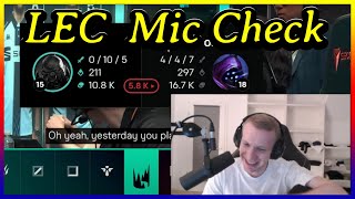 Jankos Reacts to LEC Mic Check