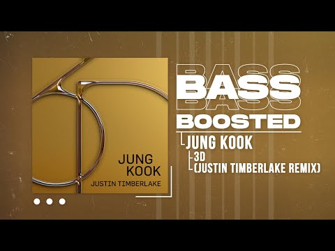 Jung Kook 정국 3D Justin Timberlake Remix BASS BOOSTED