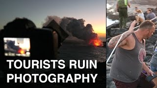 Photographing an Active Volcano - Tourists Ruin it for EVERYONE