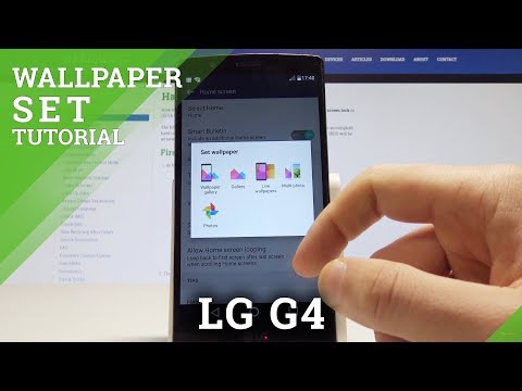 LG G4 배경 화면 선택 방법-홈 화면 배경 화면 변경