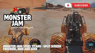 Monster Jam: Steel Titans. Freeride, Hide and Seek. Multiplayer.