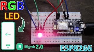 How to control RGB LED by Phone | New Blynk 2.0 project || Blynk IoT app