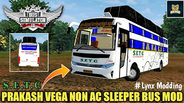 🔴🔵Download New PRAKASH VEGA NON AC SLEEPER BUS MOD for Bus Simulator Indonesia | Bussid V3.5
