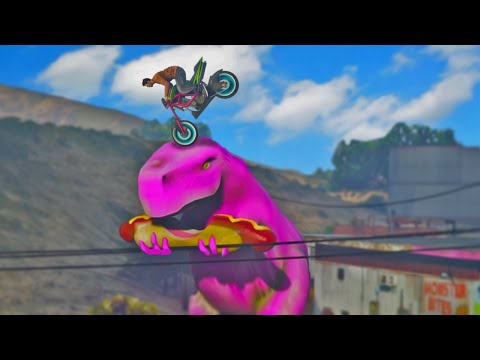 ¡¡STUNT EN EL DINOSAURIO DE GTA 5, WTF!! - TOP ACROBACIAS INCREIBLES EN GTA V - SEMANA #53 - SwidoK