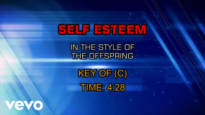 Self Esteem Karaoke version - Karaoke performance video thumbnail