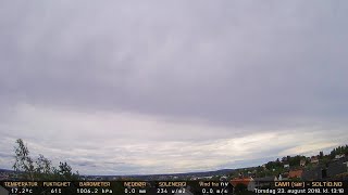 Timelapse Cam 1 - 23. august 2018