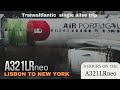 Lisbon  to new york   lis to ewr  8 h onboard the a321lrneo tap air portugal economy class