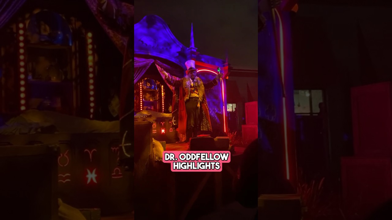 Dr. Oddfellow Was In His Element at Halloween Horror Nights 🎩👻😮