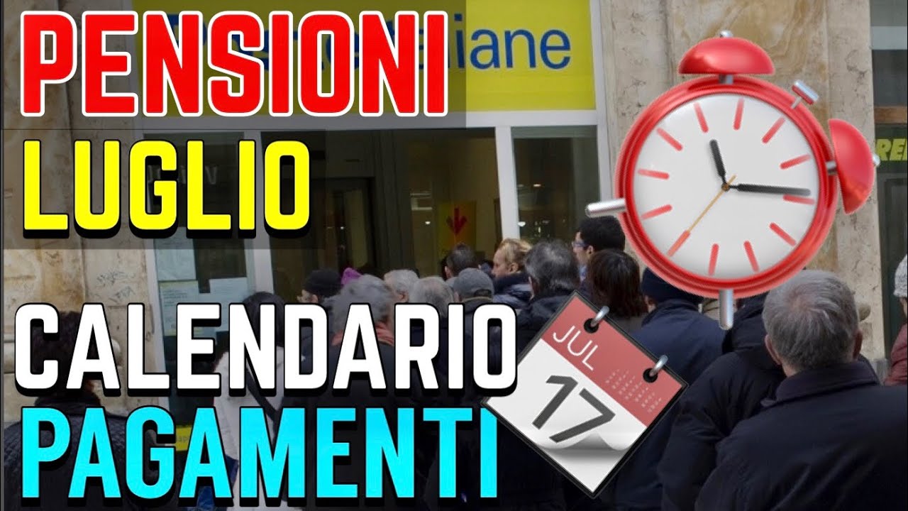 CALENDARIO PENSIONI LUGLIO ANTICIPATO IN POSTA 👉 ECCO LE DATE DEI