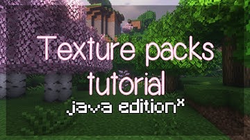 how to install texture packs | minecraft java edition