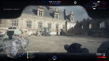 19 kill streak with MG 08/15 Sentry on Ballroom Blitz 2017-02-04 Battlefield 1