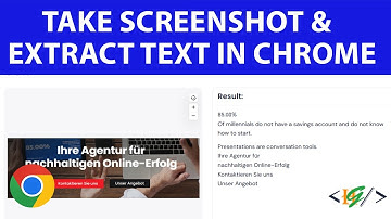 How to Take Screenshot and Extract Text using Google Chrome Extension