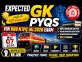 EXPECTED GK PYQS FOR RRB NTPC UG 2026 EXAM ON MAY 07 2026