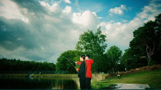 My first fly-fishing experience with my husband in the UK’s bizarre weather😀🎣🐟 #fishing #weather #UK