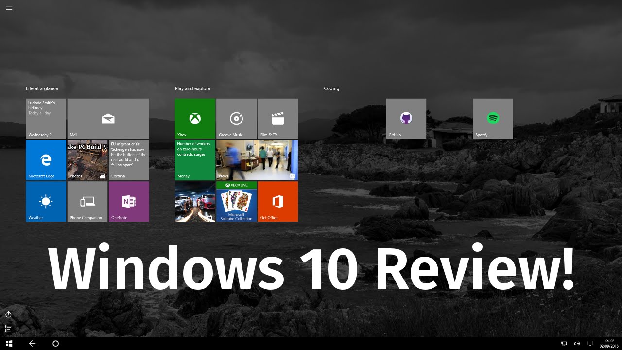 Microsoft Windows 10 Pro Operating System
