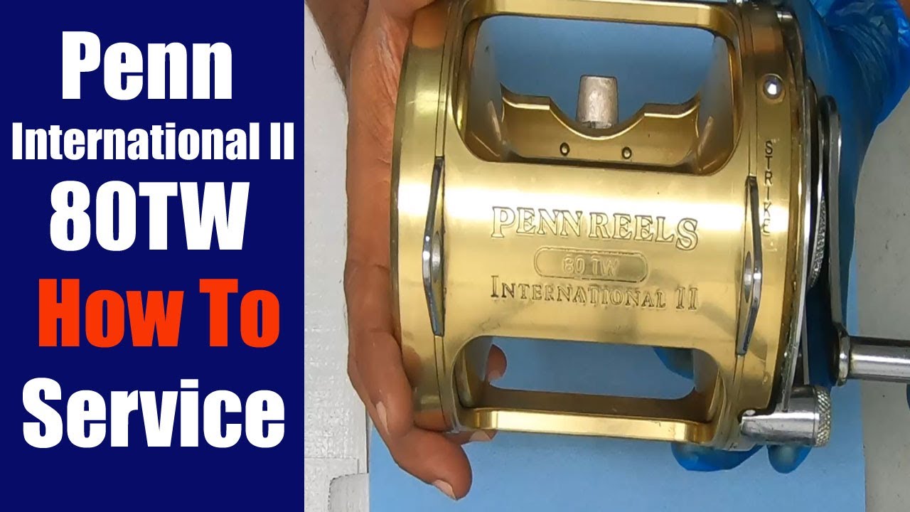 Penn International II 80TW Fishing Reel - How to take apart, service and  reassemble 