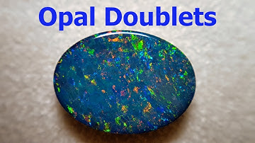 What Is An Opal Doublet? What Are They For? What Are They Worth? Close Look At Opal Doublets.