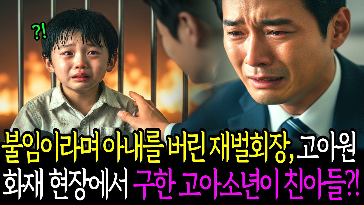 불임이라며 아내를 내쫓은 재벌회장은 10년 후 고아원 화재 현장에서 한 아이를 구했습니다. 아이가 하고 있던 목걸이를 본 순간..ㅣ노후사연ㅣ감동사연ㅣ사연라디오ㅣ오디오북