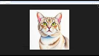 Custom Notepad with AI PLUS PRINT in Just One Minute | Colored Pencil British Shorthair
