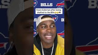 Keon Coleman after being drafted to the Bills🤣🤣🦬 #keoncoleman #buffalobills #thaddboii