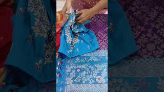 the traditional look goes with completion of work to get heavy look for the saree # sonydesigners