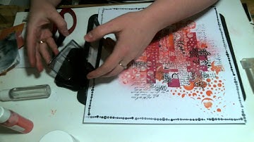 Layout for Scraps of Darkness - step-by-step tutorial by Kasia Bogatko