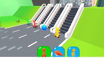 Shape Shifting Gameplay || shifting transform race offline game||shape shifting funny race gameplay