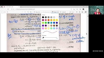 Order Statistics:p.d.f and c.d.f of single order statistics