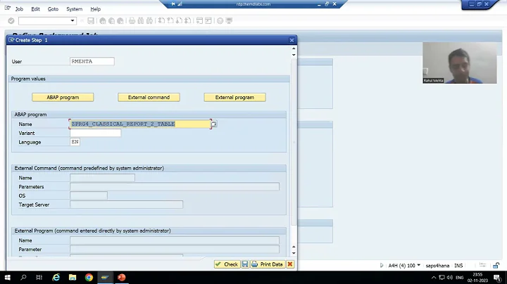 92 - Additional ABAP Concepts - Background Jobs - JOB_OPEN , SUBMIT , JOB_CLOSE Part1