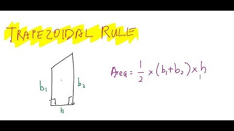 Numerical Integration : TRAPEZOIDAL RULE [part 1 of 3]