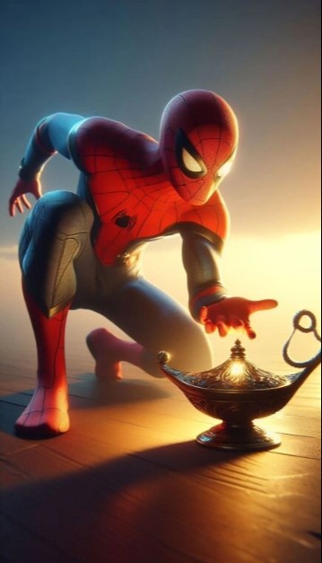 Aladin ka chirag part #2 spider man venom captain America super girl #aishort