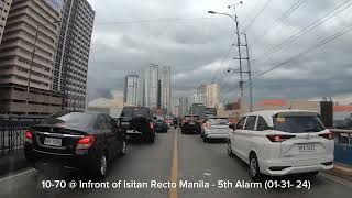 1070 @ Infront of Isetann Recto Manila  5th Alarm (013124)