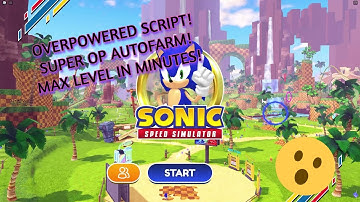 SONIC SPEED SIMULATOR OVERPOWERED SCRIPT! OVERPOWERED AUTOFARM AND MANY MORE! [WORKING 2022]
