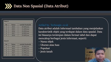 Data Spasial dan Non Spasial